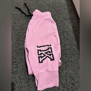 PINK sweatpants color pink